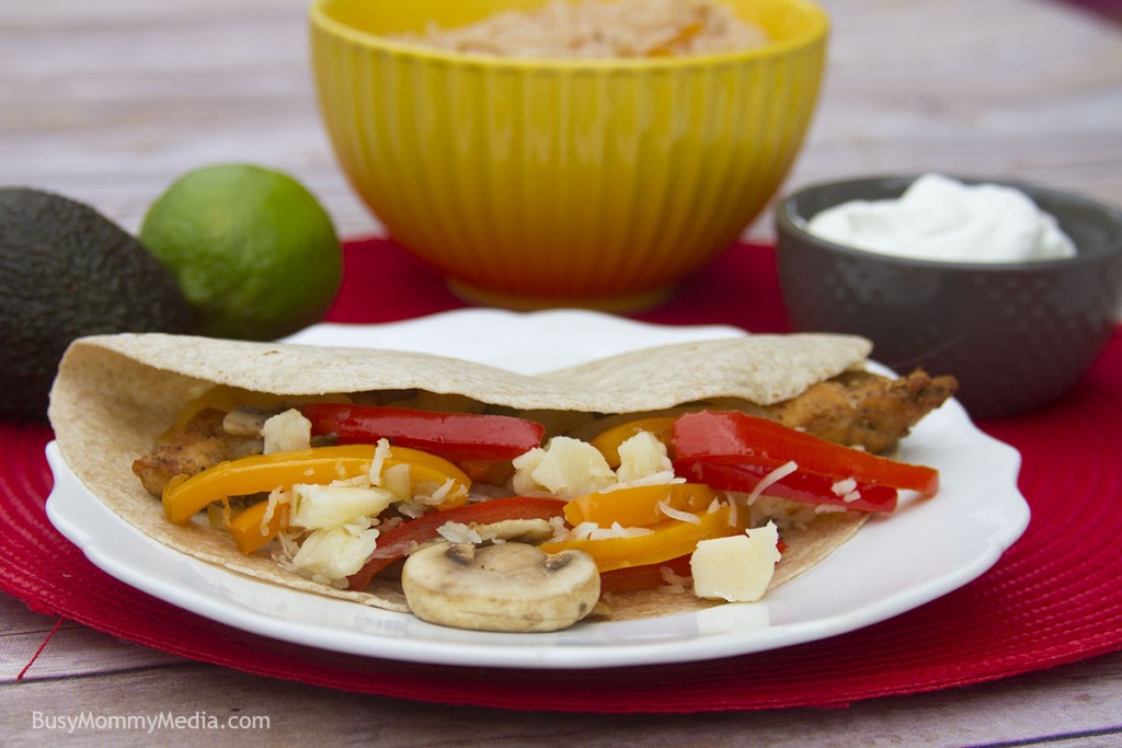 Mushroom Jack fajitas on BusyMommyMedia.com