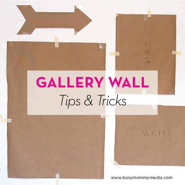 Gallery Wall Tips and Tricks on BusyMommyMedia.com