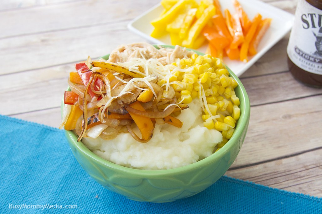 Grilled chicken mashed potato bowls