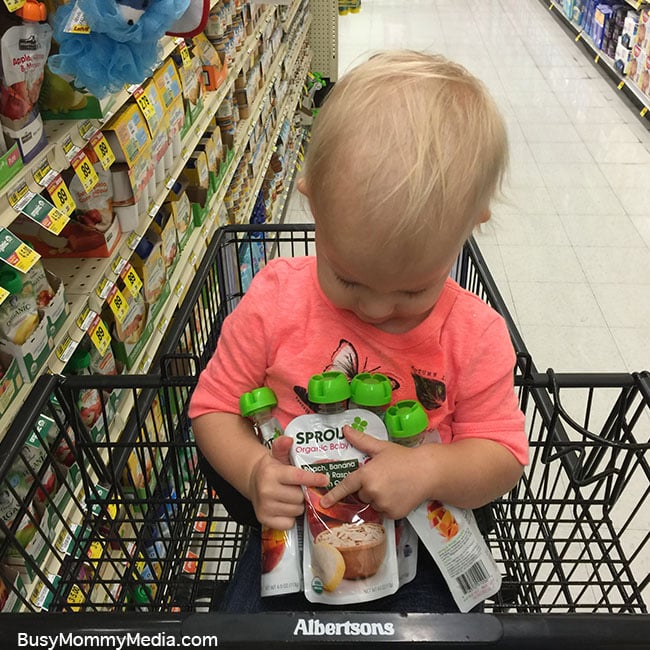 Having one-on-one time with twins at the store