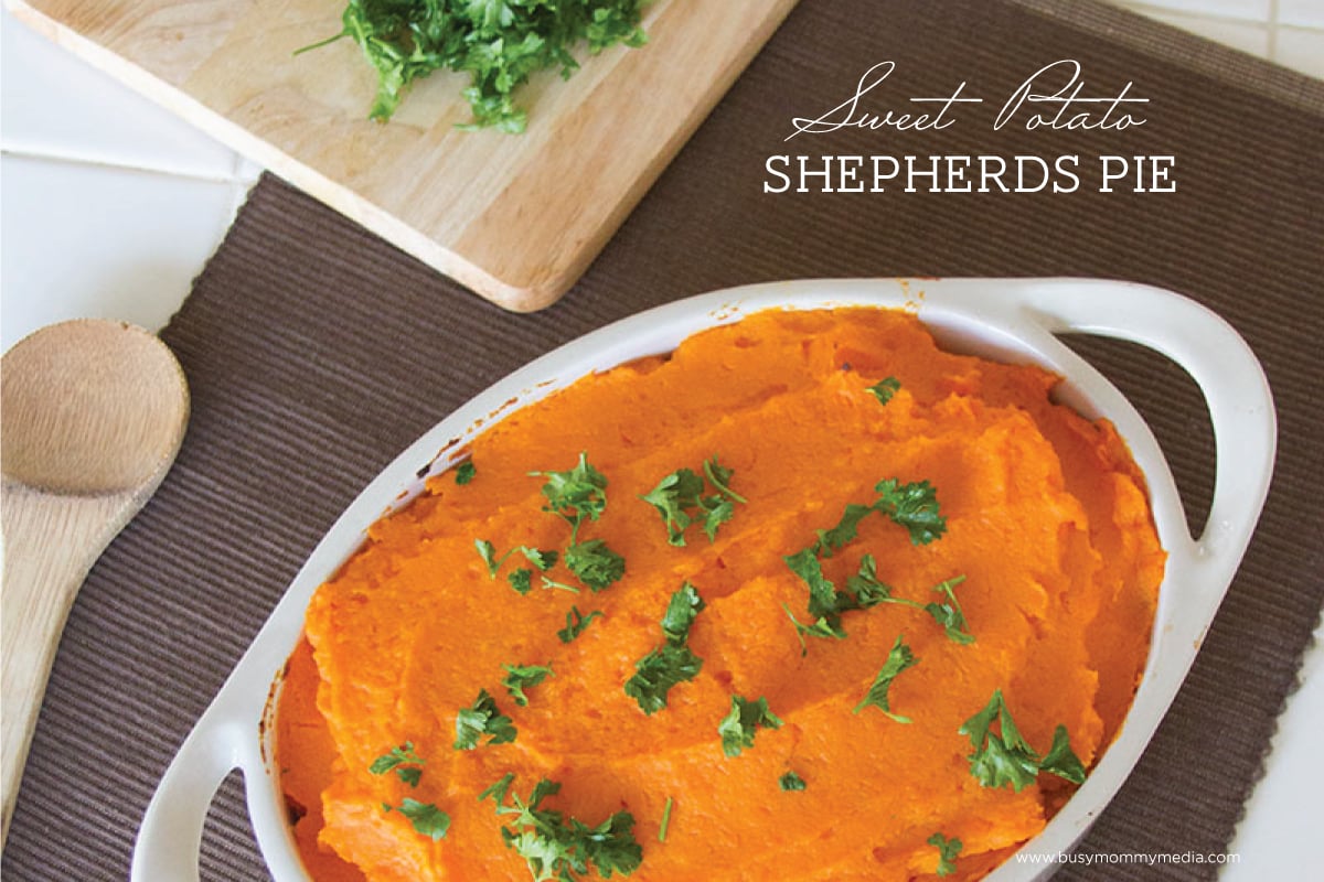 Sweet Potato Shepherd's Pie on BusyMommyMedia.com