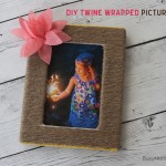 DIY Twine Wrapped Picture Frame on BusyMommyMedia.com