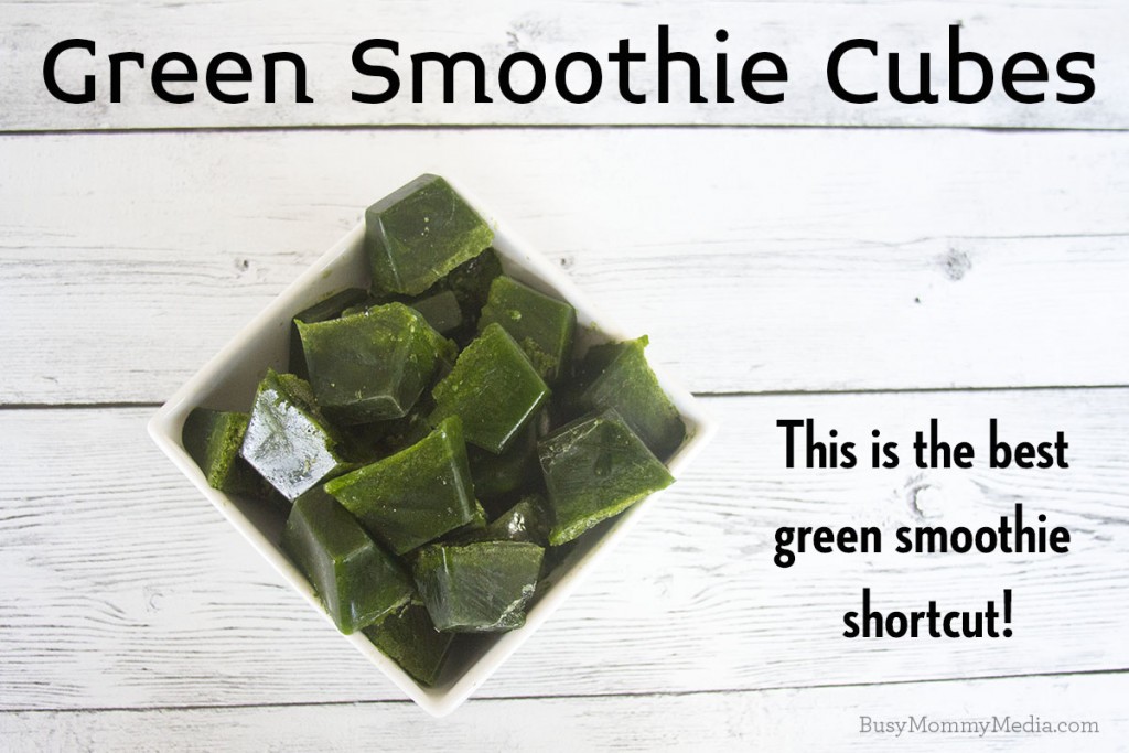 Green Smoothie Cubes - This is the best green smoothie shortcut! 
