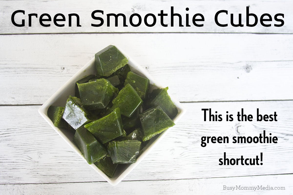 Green Smoothie Cubes - This is the best green smoothie shortcut!