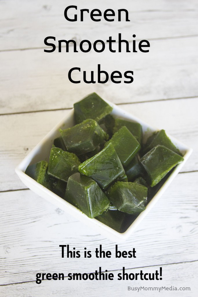 Green Smoothie Cubes - This is the best green smoothie shortcut!