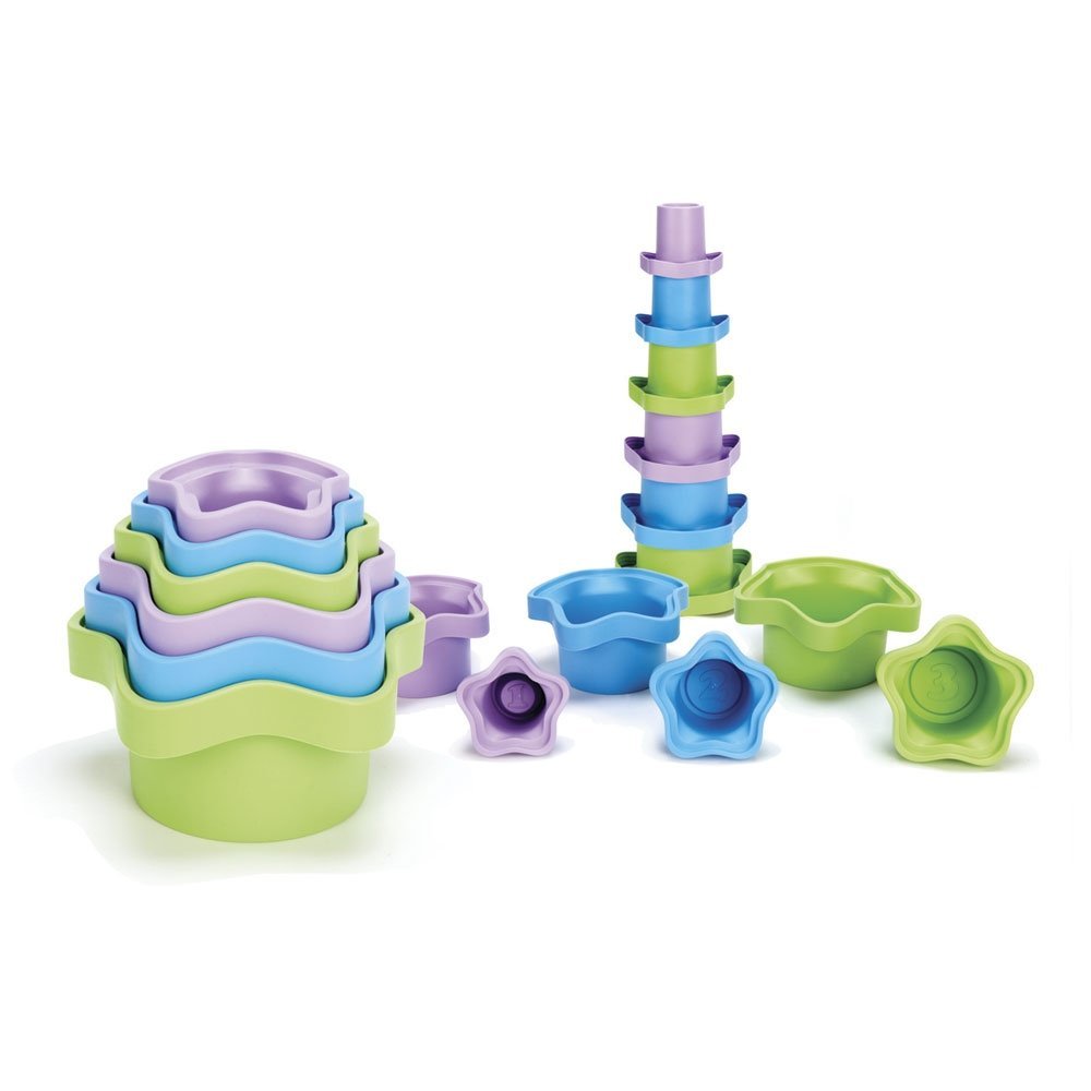 Green toys stacking cups