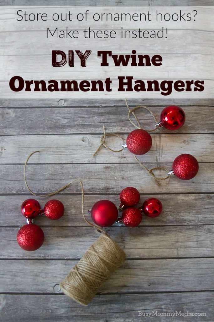 DIY Twine Ornament Hangers