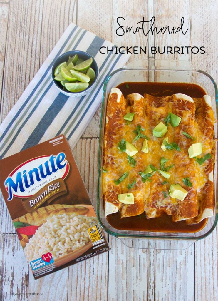 Smothered Chicken Burritos on BusyMommyMedia.com