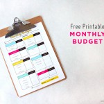 Free Printable Monthly Budget | This is so cute! What a great way to get on top of your finances!