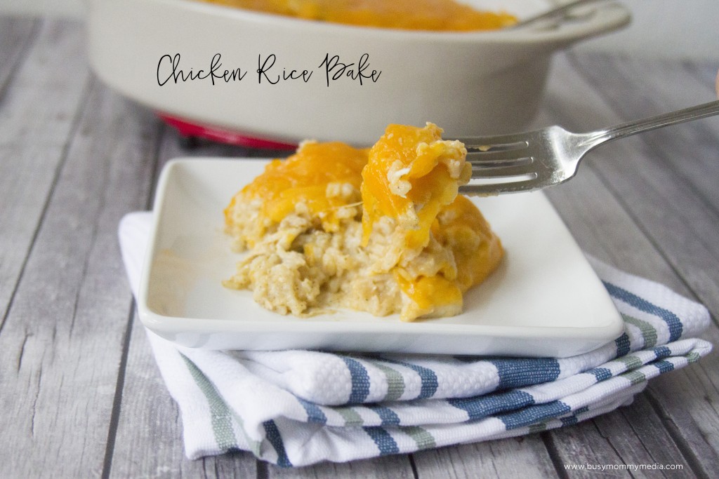 Chicken Rice Bake | This is the ultimate cheesy comfort food!