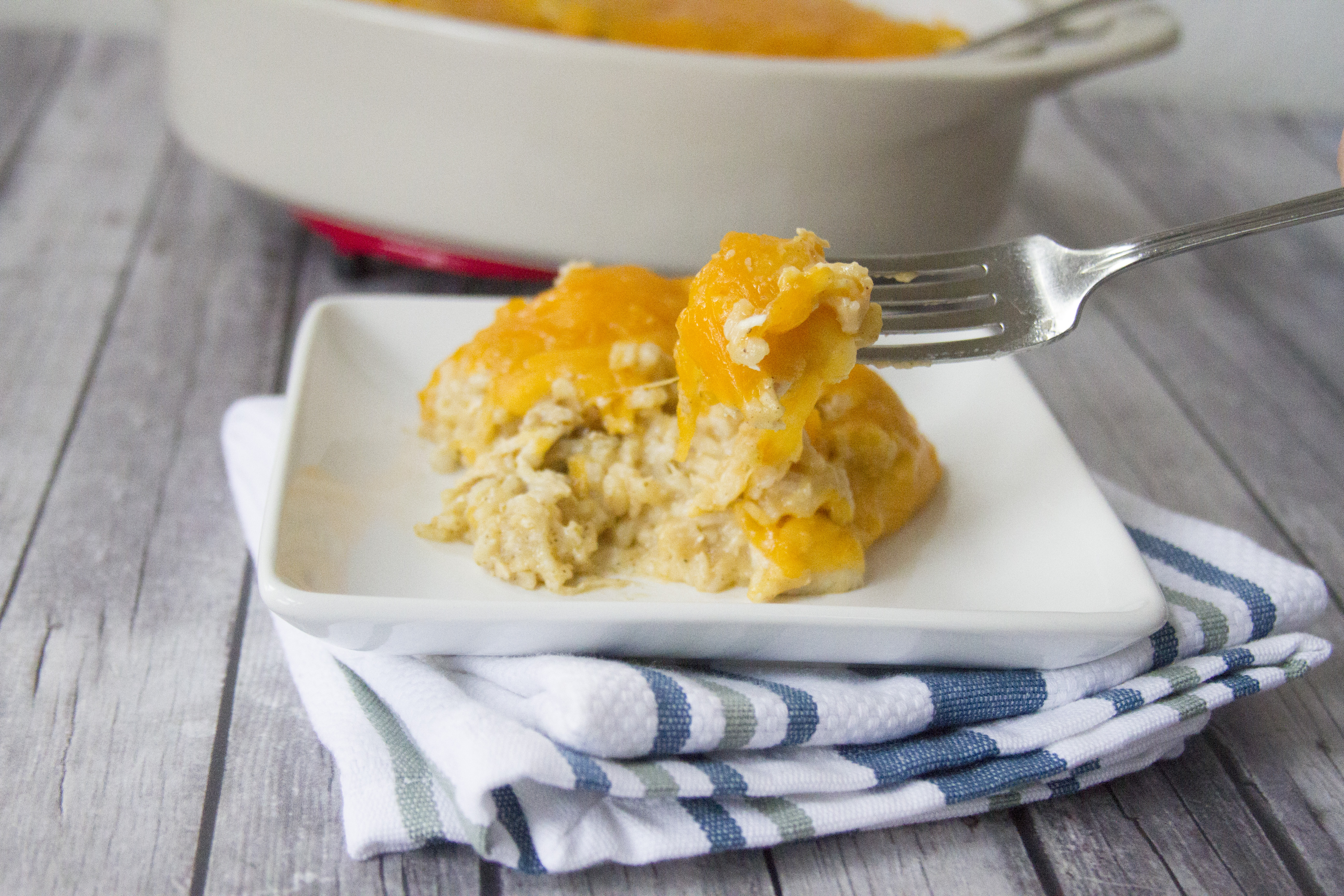 Chicken Rice Bake | This is the ultimate cheesy comfort food!