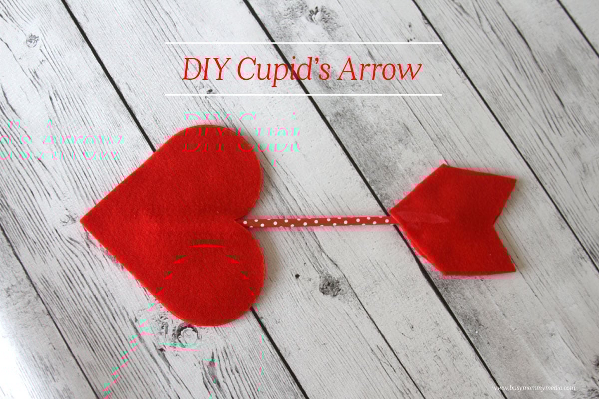 DIY Cupid's Arrow | This is such a cute craft for Valentine's Day! Wouldn't this look cute at a Valentine's Day party?