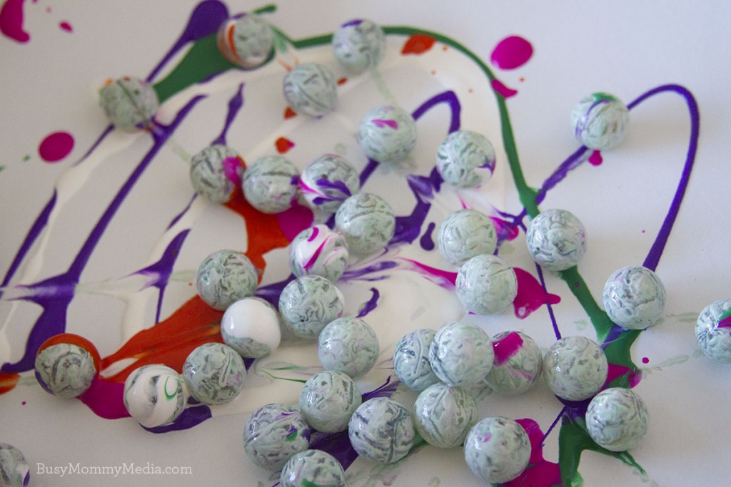 Marble Painting! | This is such a fun art activity for preschoolers!
