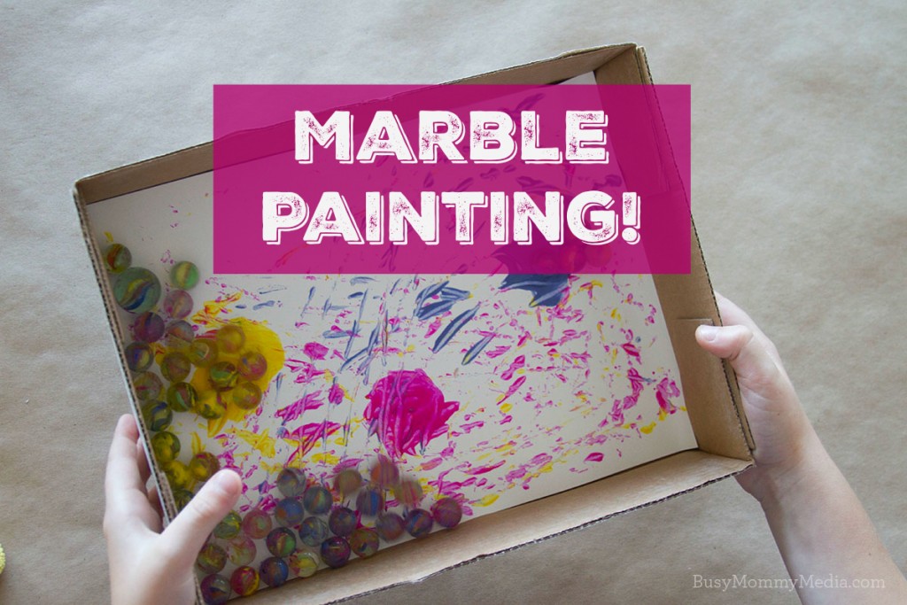 Marble Painting! | This is such a fun art activity for preschoolers!