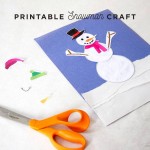 Printable Snowman Craft on BusyMommyMedia.com
