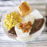 Surf and Turf Popcorn Shrimp with a Creamy Parmesan Sauce