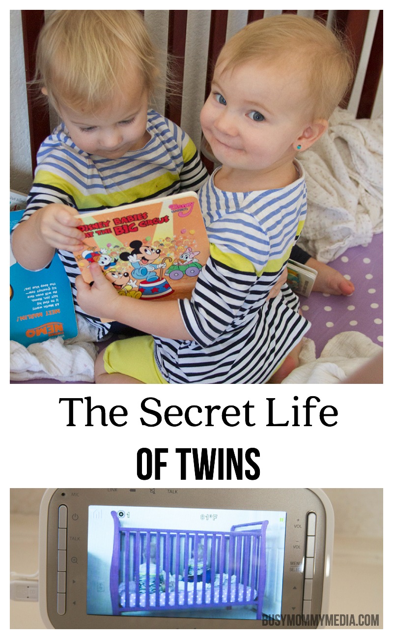 The Secret Life of Twins | Check out this cute moment caught on a video baby monitor!