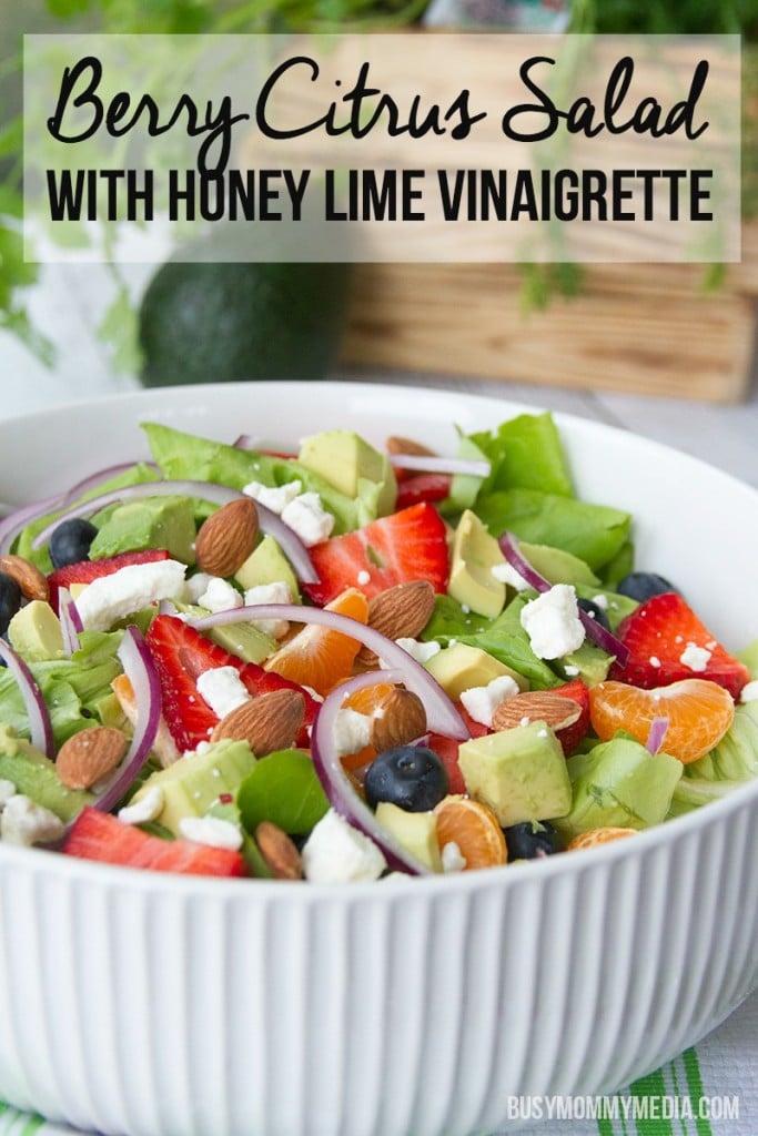 Berry Citrus Salad with Honey Lime Vinaigrette 