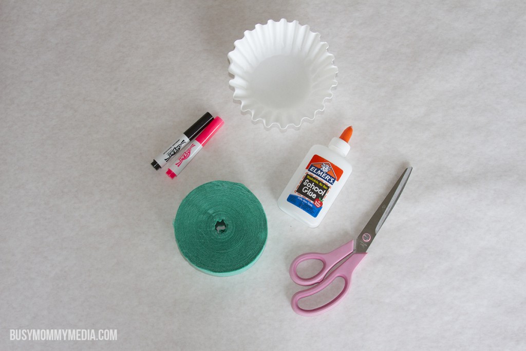 Coffee Filter Jelly Fish Craft