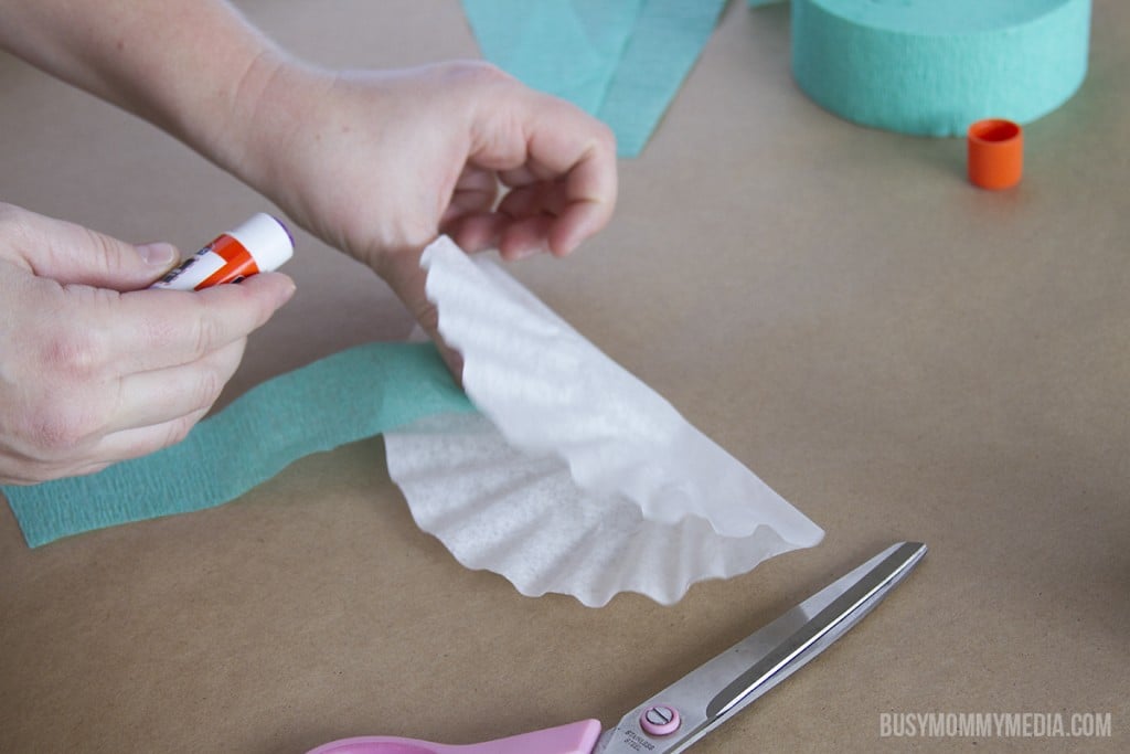 Coffee Filter Jelly Fish Craft for kids