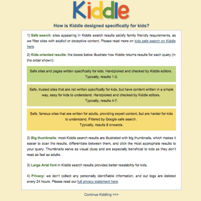 Kiddle A Safe Version Of Google For