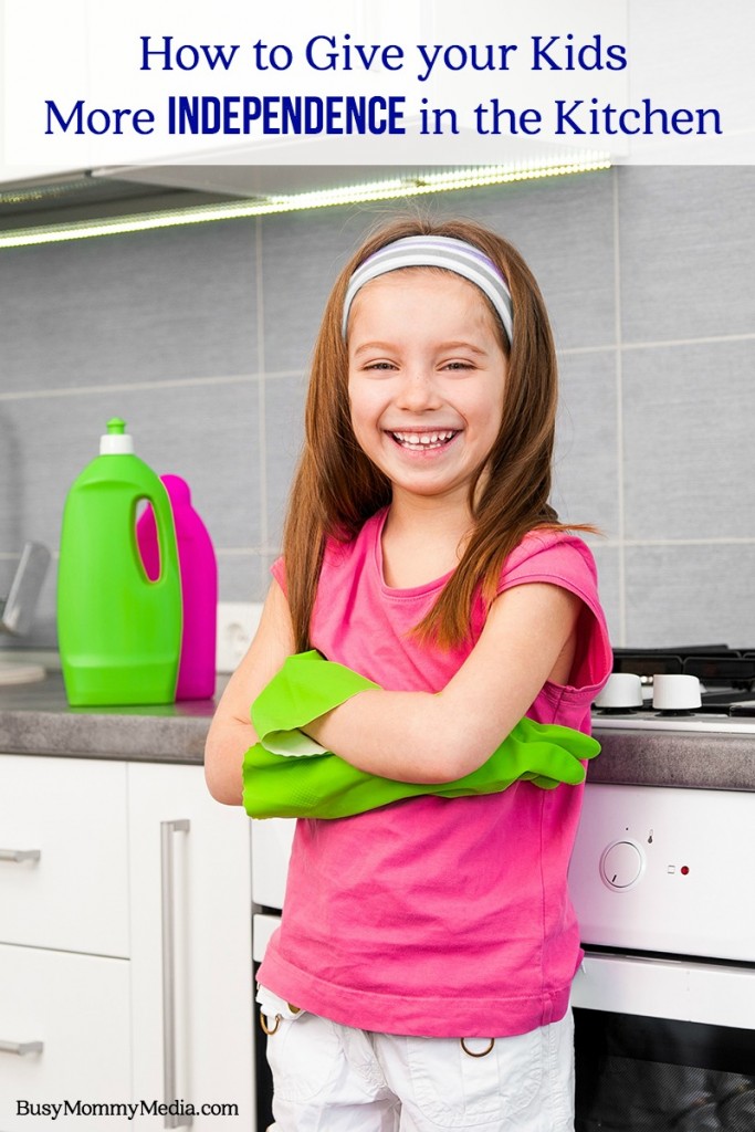How to Give your Kids More Independence in the Kitchen | Great tips for moms who want to raise independent kids and get some help in the kitchen!