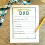 Father's Day Printable | This is such a fun gift idea for Father's Day! I'd save these to look back on as kids get older!