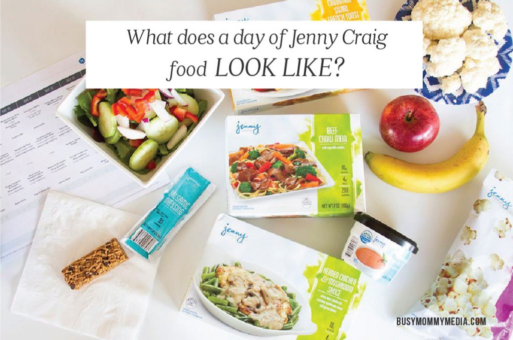 What does a day of Jenny Craig food look like?