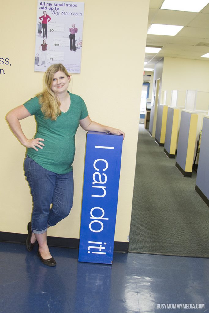 At the start of my Jenny Craig weight loss journey