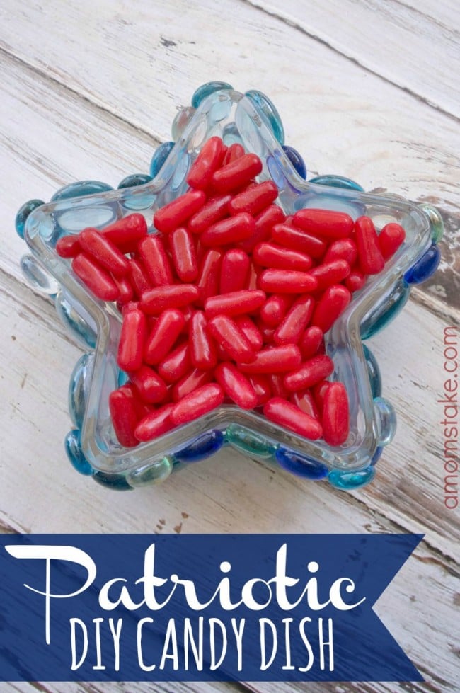 DIY 4th of July Candy Dish
