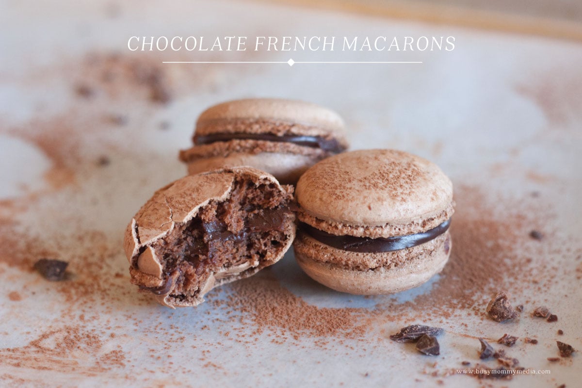 Chocolate French Macaroons
