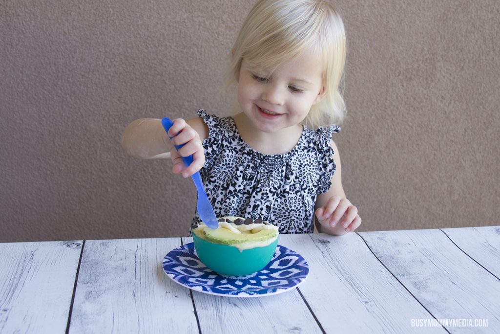 Avocado Banana Toddler Smoothie Bowl