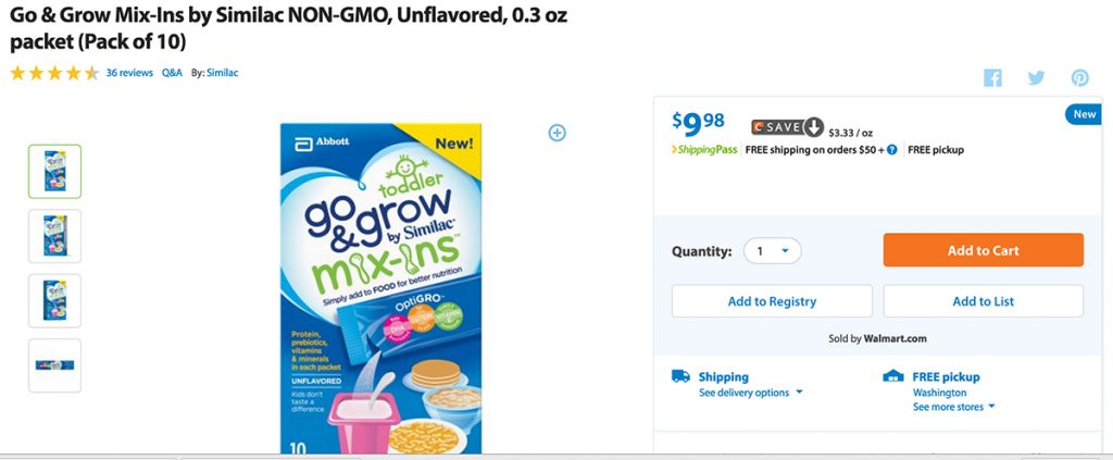 Similac Go and Grow Mix Ins