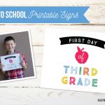 back to school printable signs