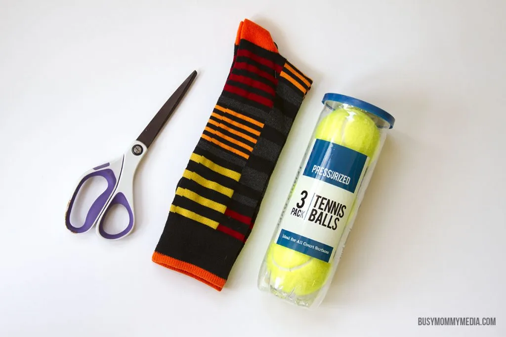 DIY Tennis Ball Sock Dog Toy