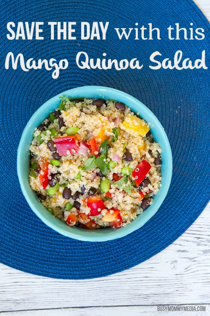Mango Quinoa Salad | This fresh salad is so quick and easy to throw together!