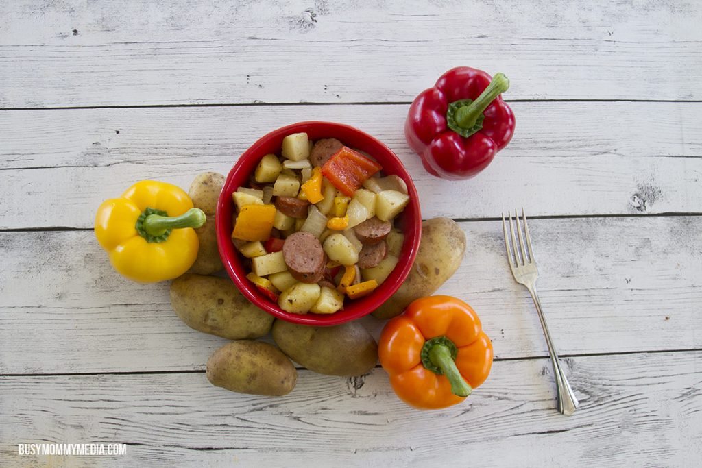 Potato Hash with Smoked Sausage