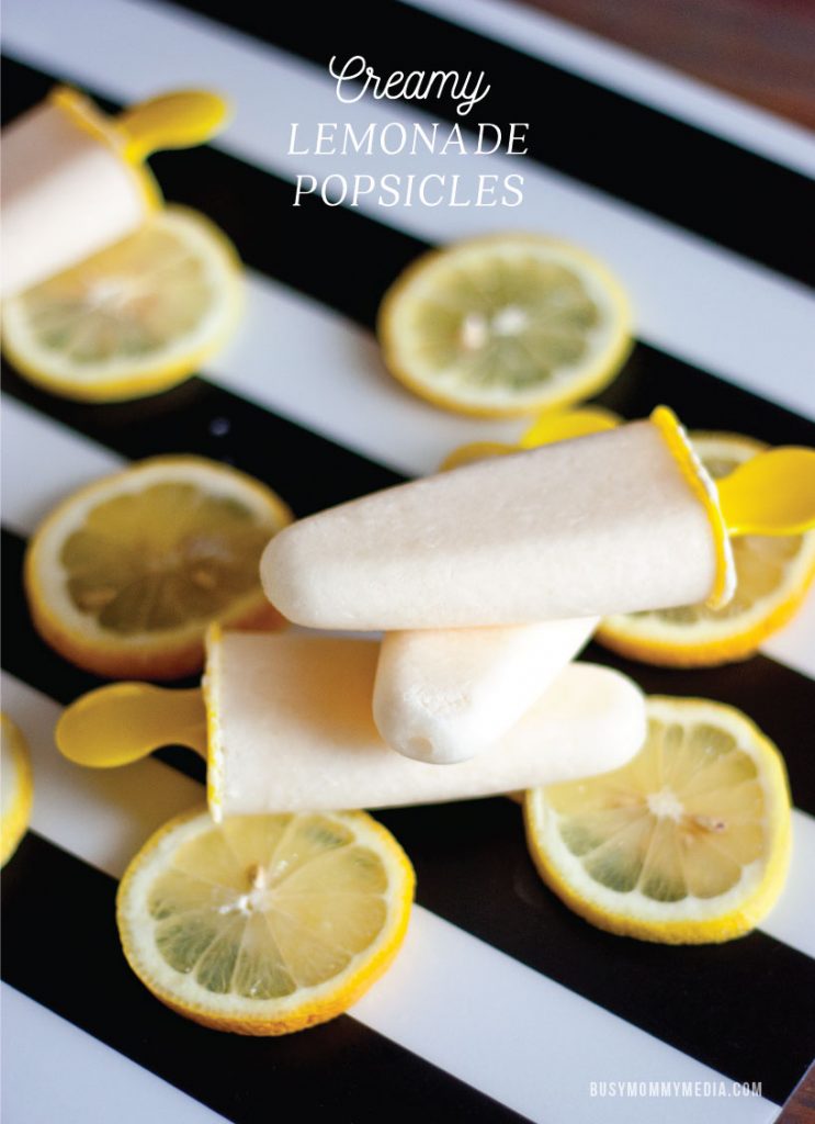 Creamy Lemonade Popsicles