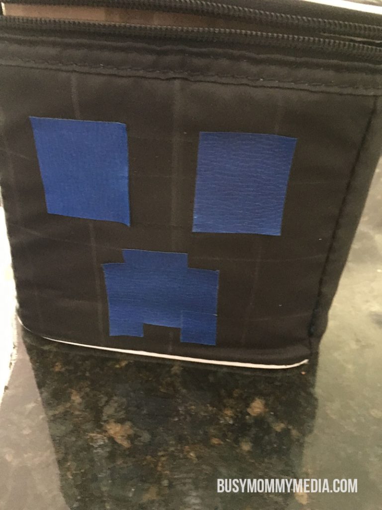DIY Minecraft lunch bag