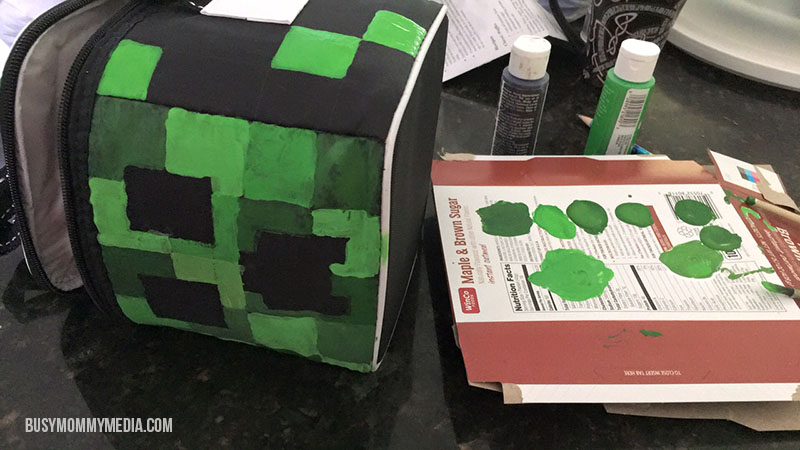 DIY Minecraft Lunch bag