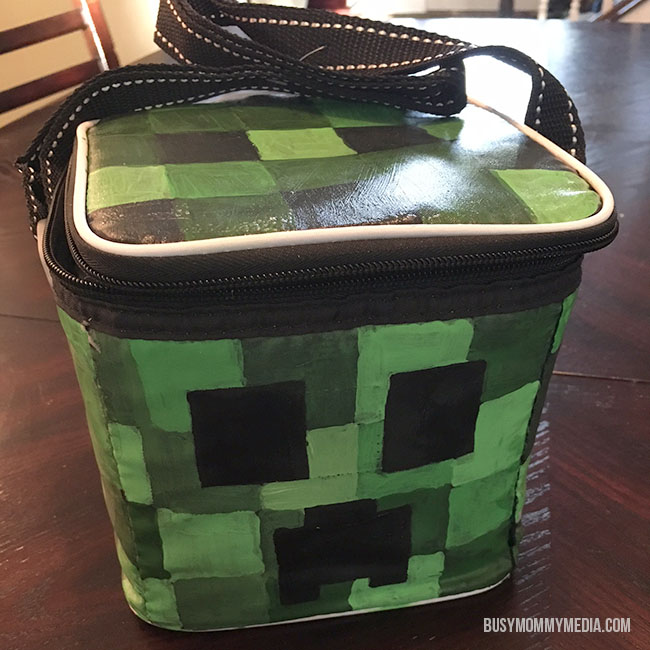 Minecraft Creeper Sandwich Lunch box GREEN Plastic