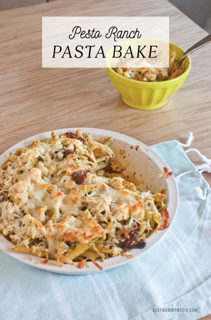 Pesto Ranch Pasta Bake