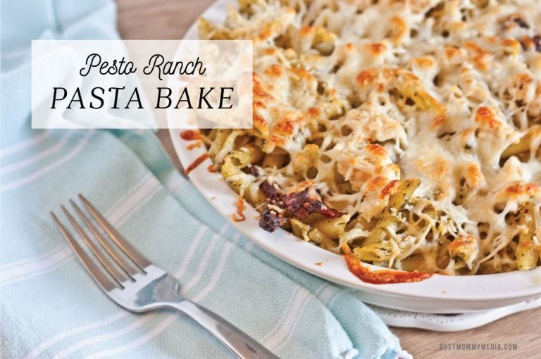 Pesto Ranch Pasta Bake
