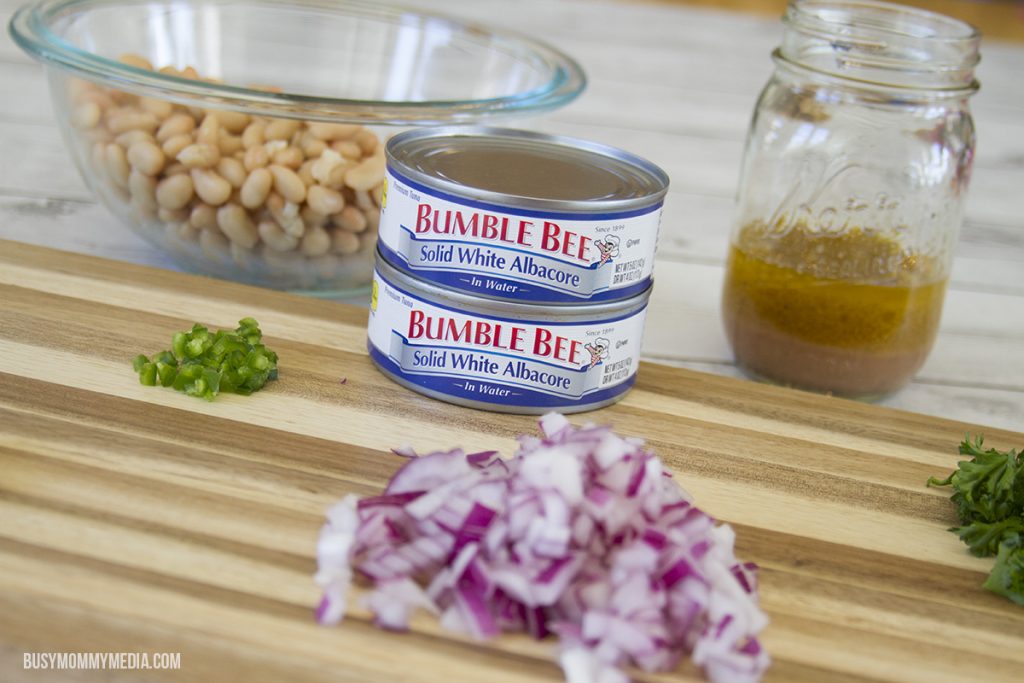 white bean and tuna salad with Bumble Bee 
