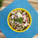 white bean and tuna salad with sun dried tomatoes
