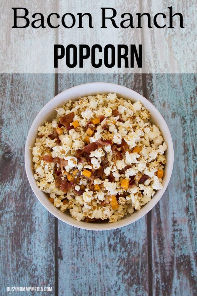 Bacon Ranch Popcorn | This is pretty much the ultimate snack food!