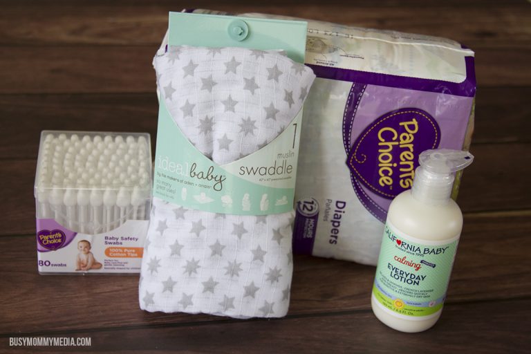 Stocking up on basics for baby at Walmart