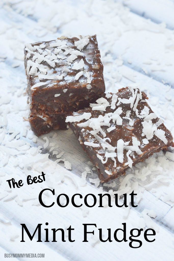 Coconut Mint Fudge