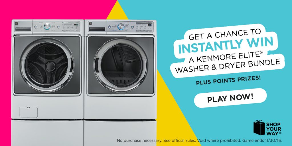 Feeling Lucky? Instantly Win this Kenmore Elite Washer and Dryer Bundle