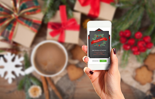 Easy holiday party invitations with Punchbowl